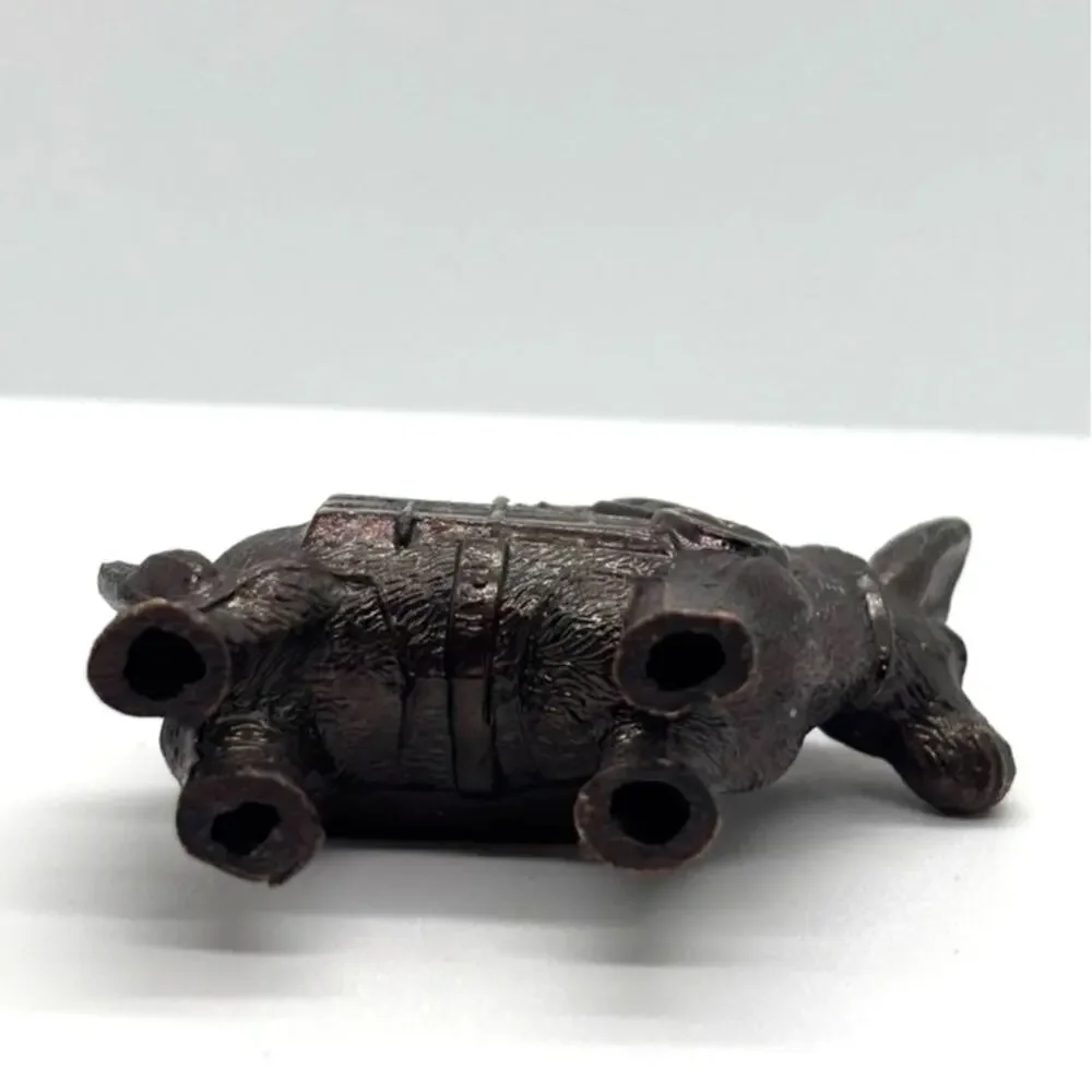 Unknown spelter worn donkey
